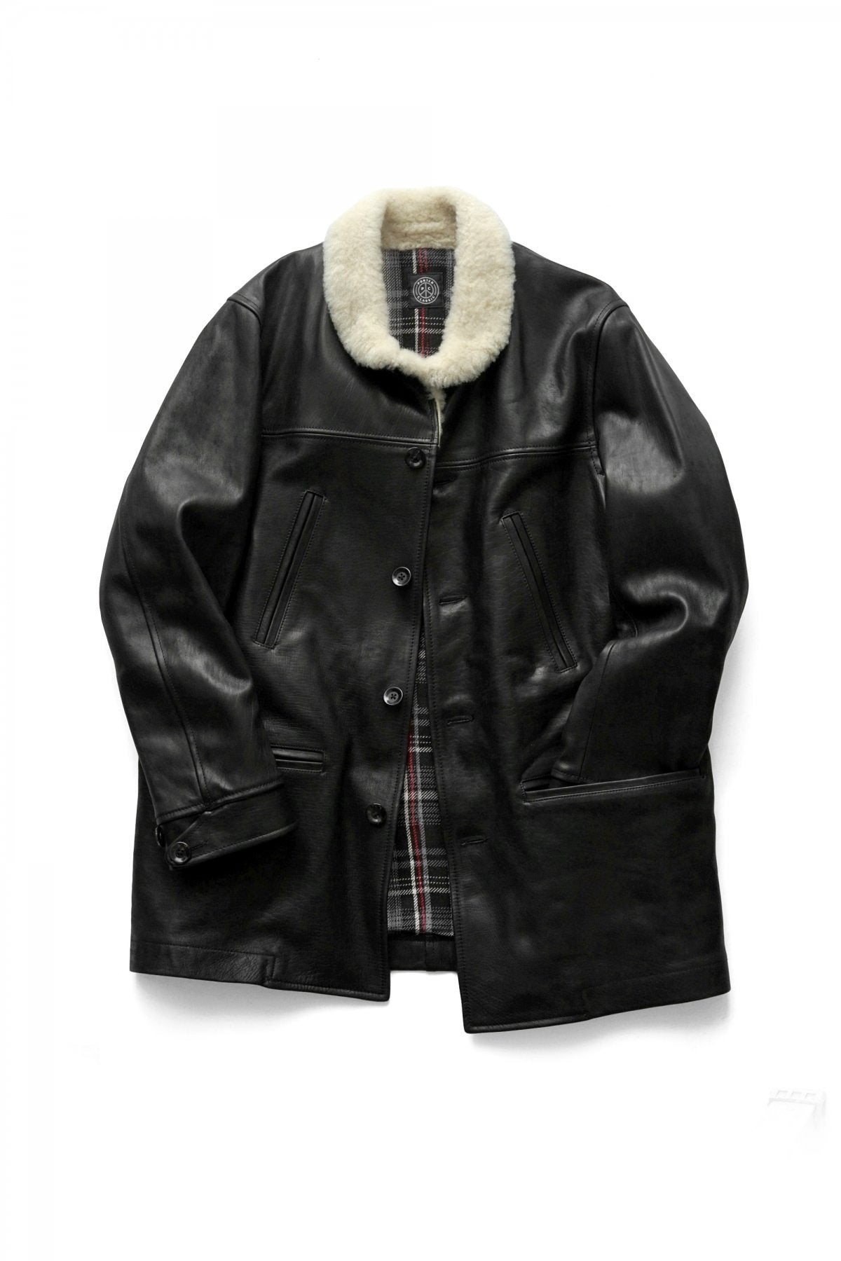 Porter Classic ★★★ - H/W CUSTOM HORSE LEATHER CAR COAT - BLACK