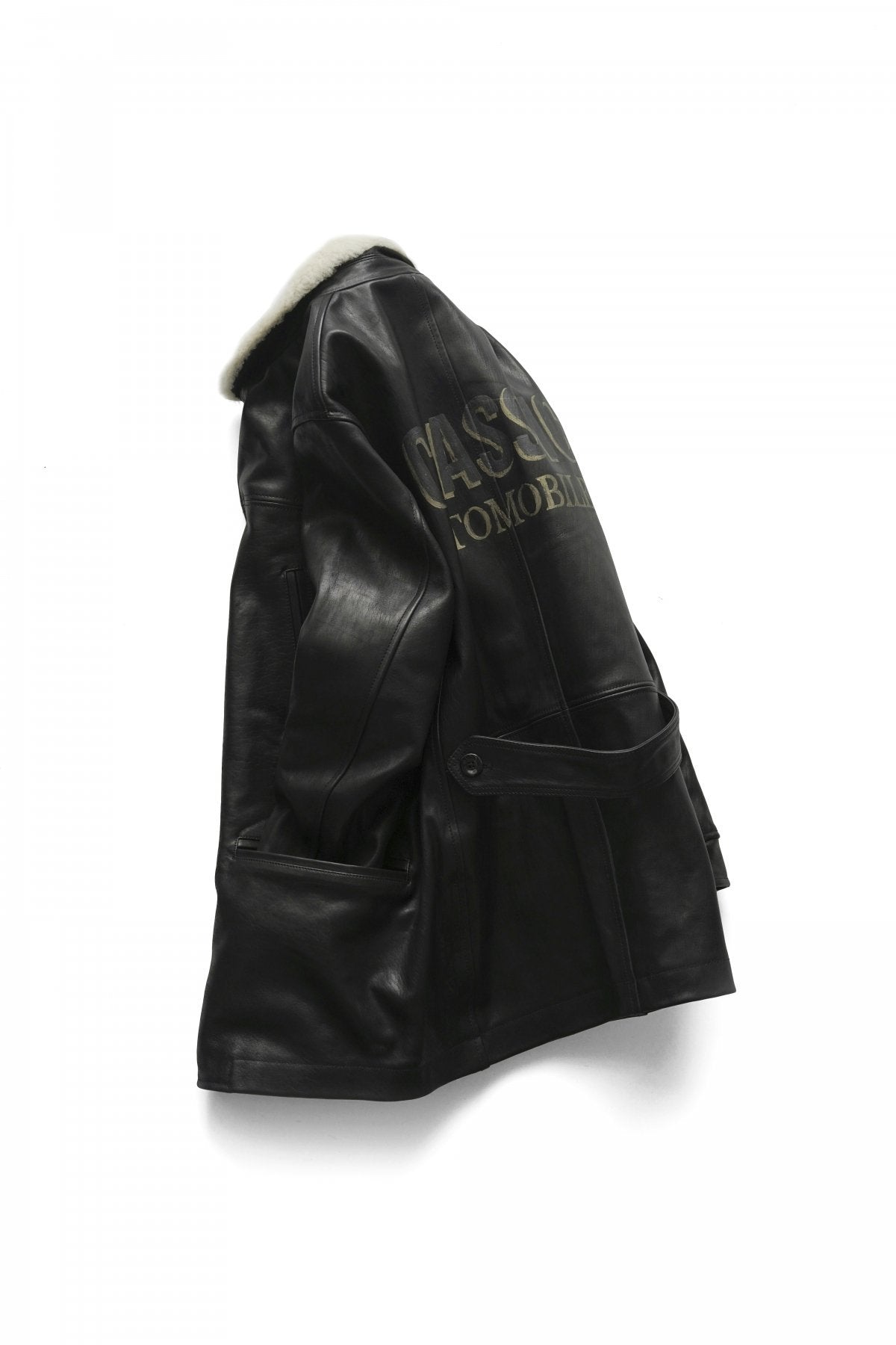 Porter Classic ★★★ - H/W CUSTOM HORSE LEATHER CAR COAT - BLACK