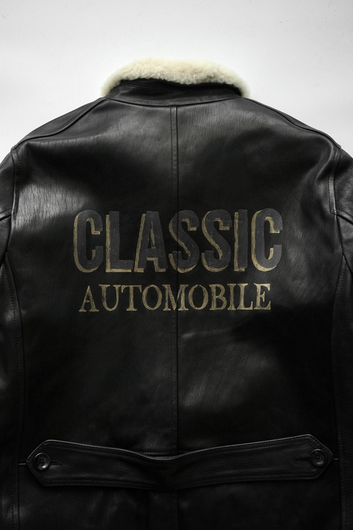 Porter Classic ★★★ - H/W CUSTOM HORSE LEATHER CAR COAT - BLACK