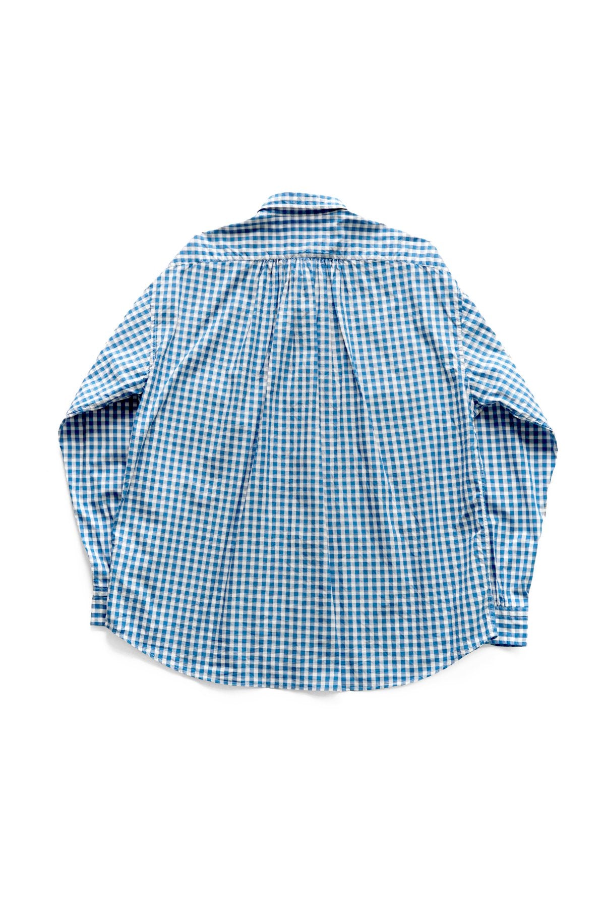 Porter Classic - ROLL UP GINGHAM CHECK SHIRT - BLUE