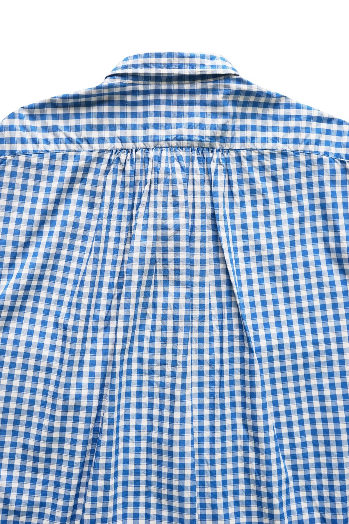 Porter Classic - ROLL UP GINGHAM CHECK SHIRT - BLUE