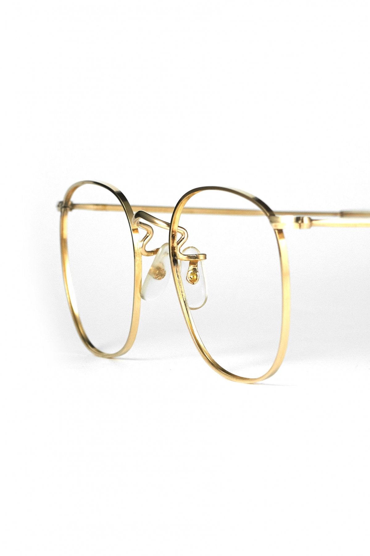 1960s ALGHA BRITISH VINTAGE EYEWEAR METAL WELLINGTON - OPT-601