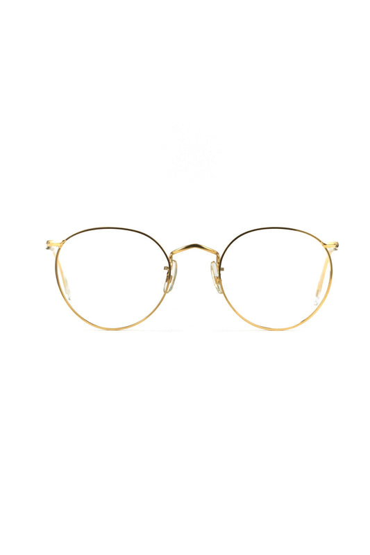 1960s ALGHA BRITISH VINTAGE EYEWEAR METAL ROUND- OPT-602