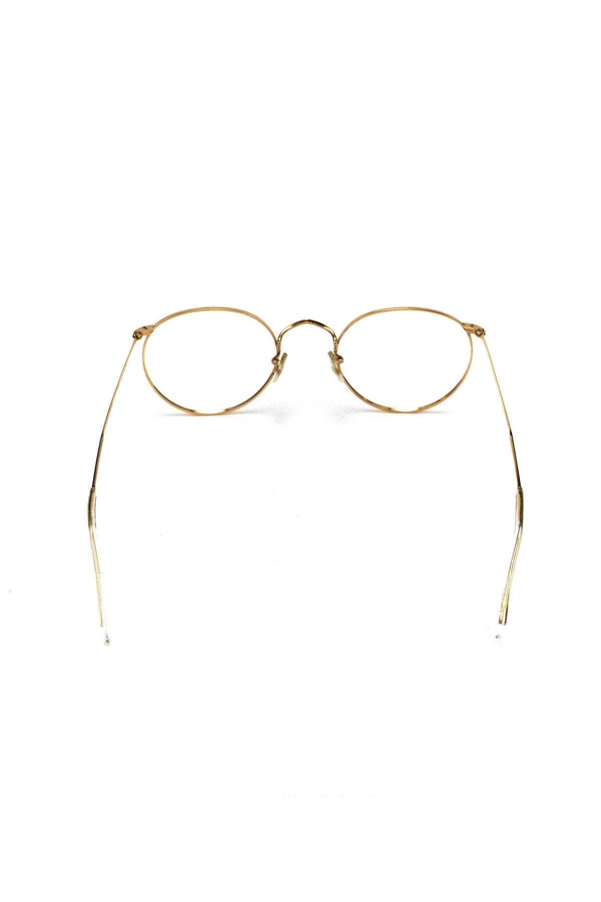 1960s ALGHA BRITISH VINTAGE EYEWEAR METAL ROUND- OPT-602