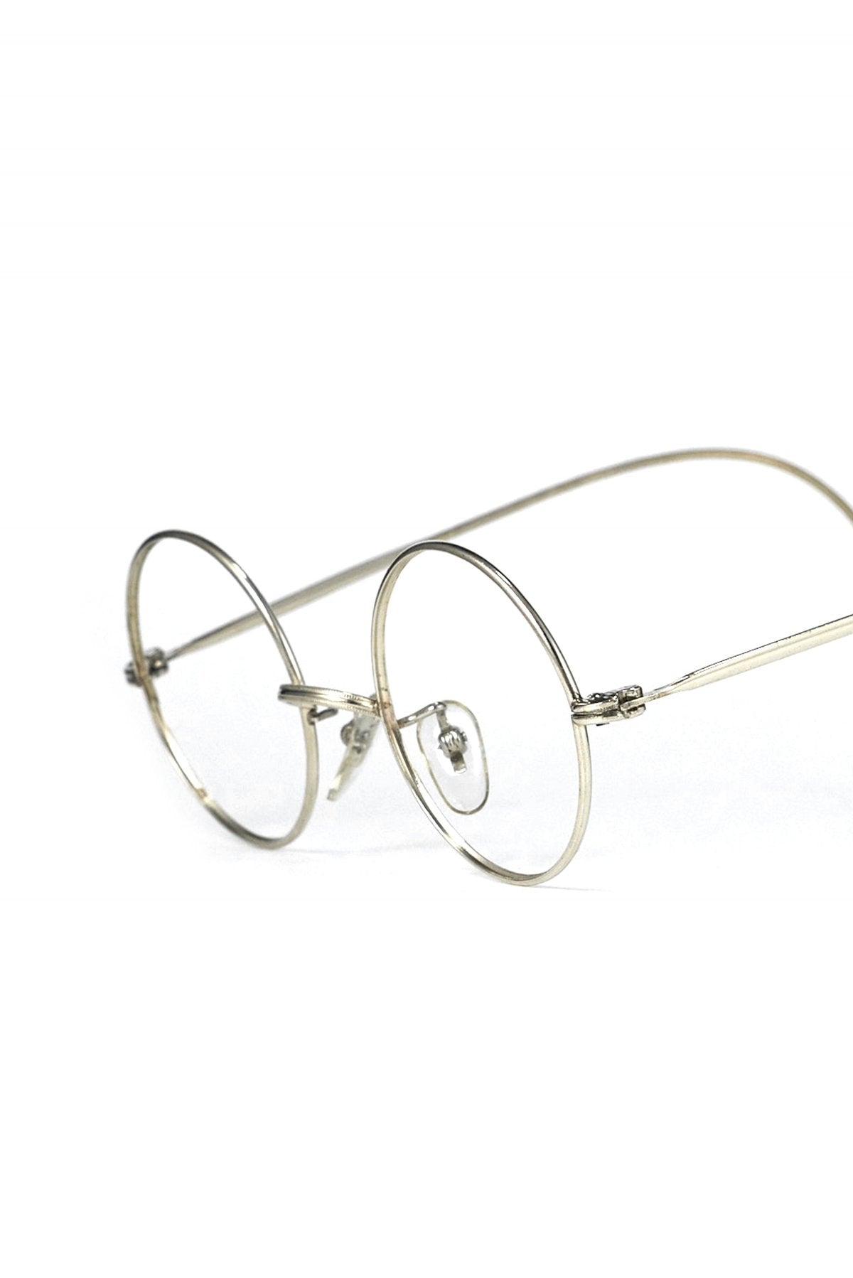 1970s FRENCH VINTAGE EYEWEAR METAL ROUND - OPT-606