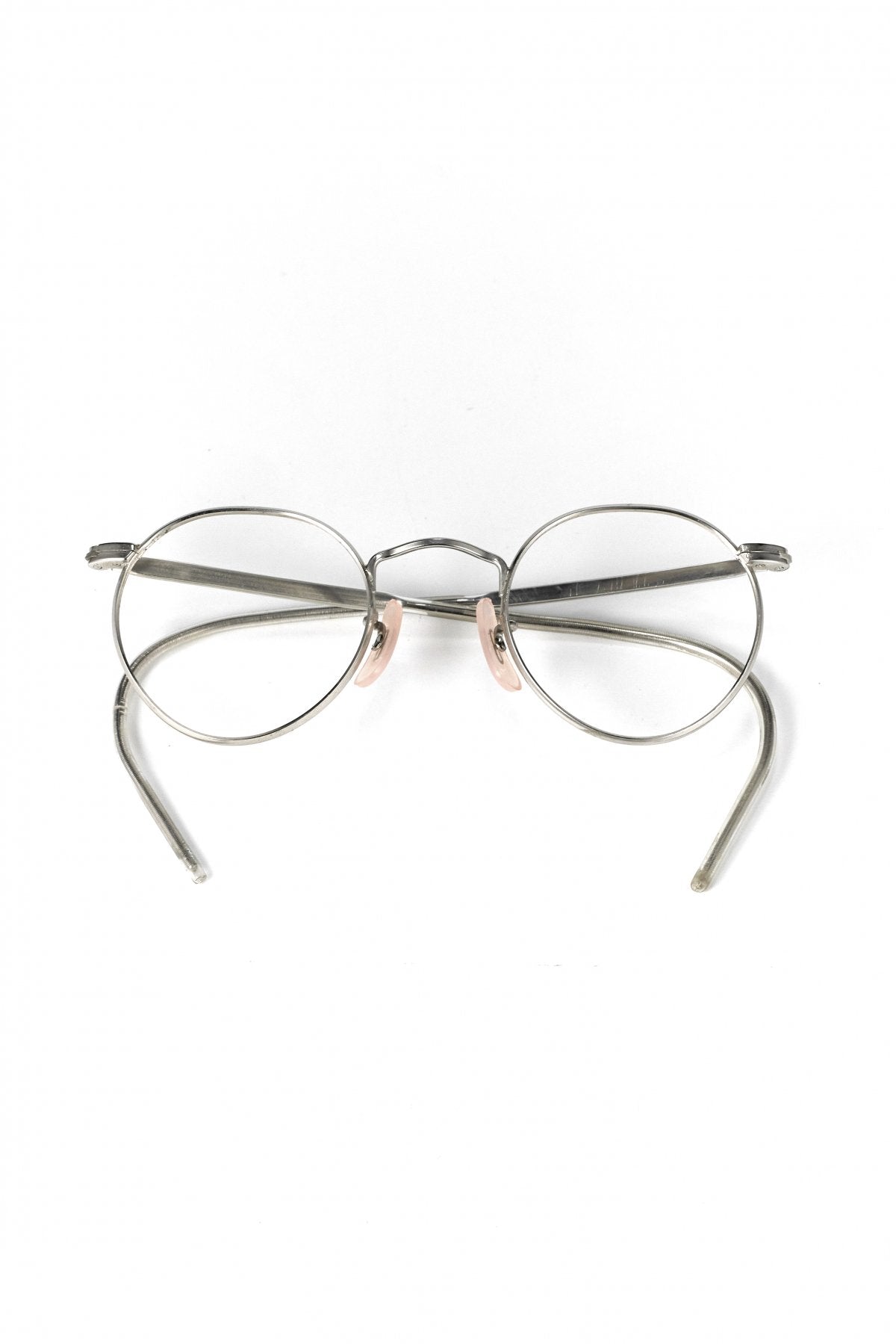 1960s BRITISH HADLEY METAL ROUND EYEGLASS - OPT-609