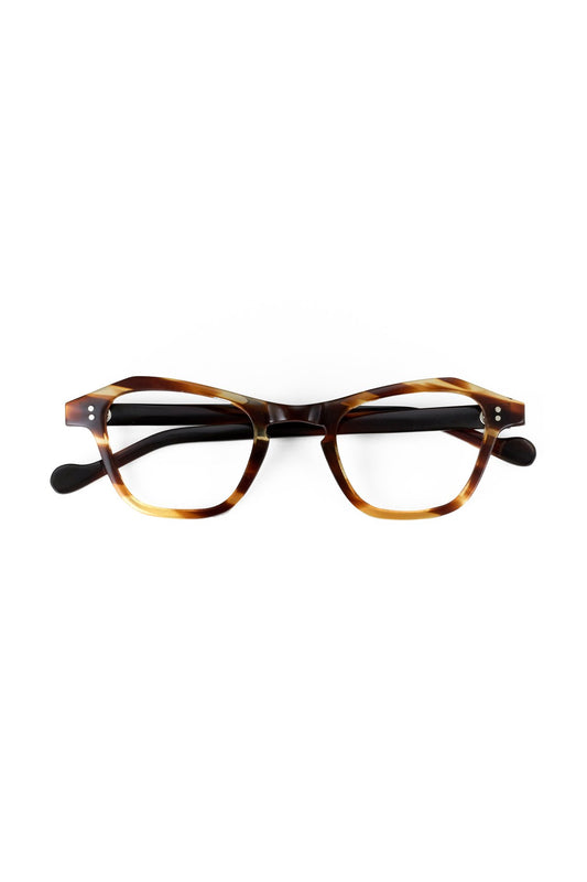 1950s HAND MADE  FRANCE VINTAGE EYEGLASS AMBER - OPT-614