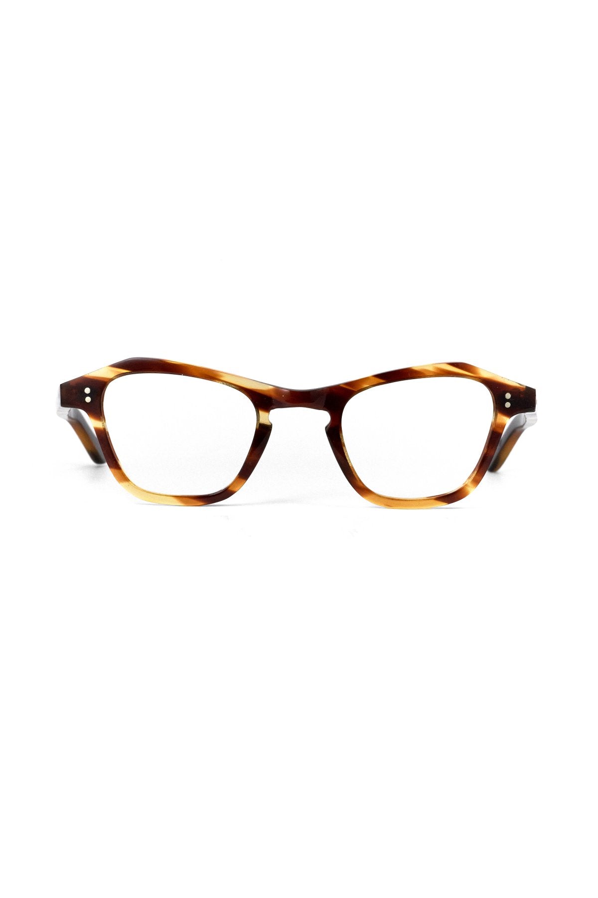 1950s HAND MADE  FRANCE VINTAGE EYEGLASS AMBER - OPT-614