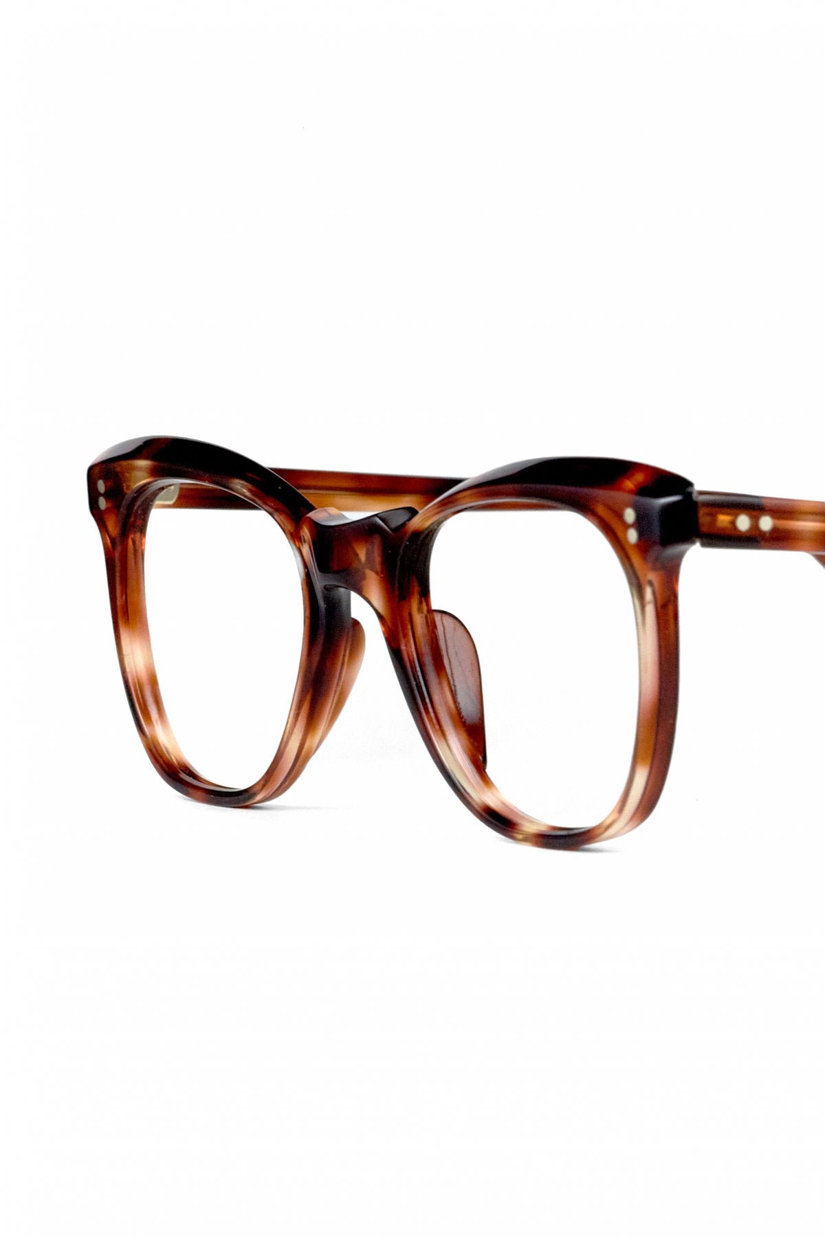 1950s FRANCE VINTAGE EYEGLASS  AMBER- OPT-619