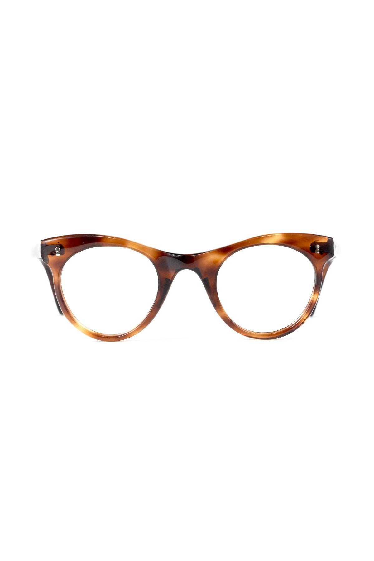 1950s FRANCE VINTAGE EYEGLASS  DEMI AMBER - OPT-623