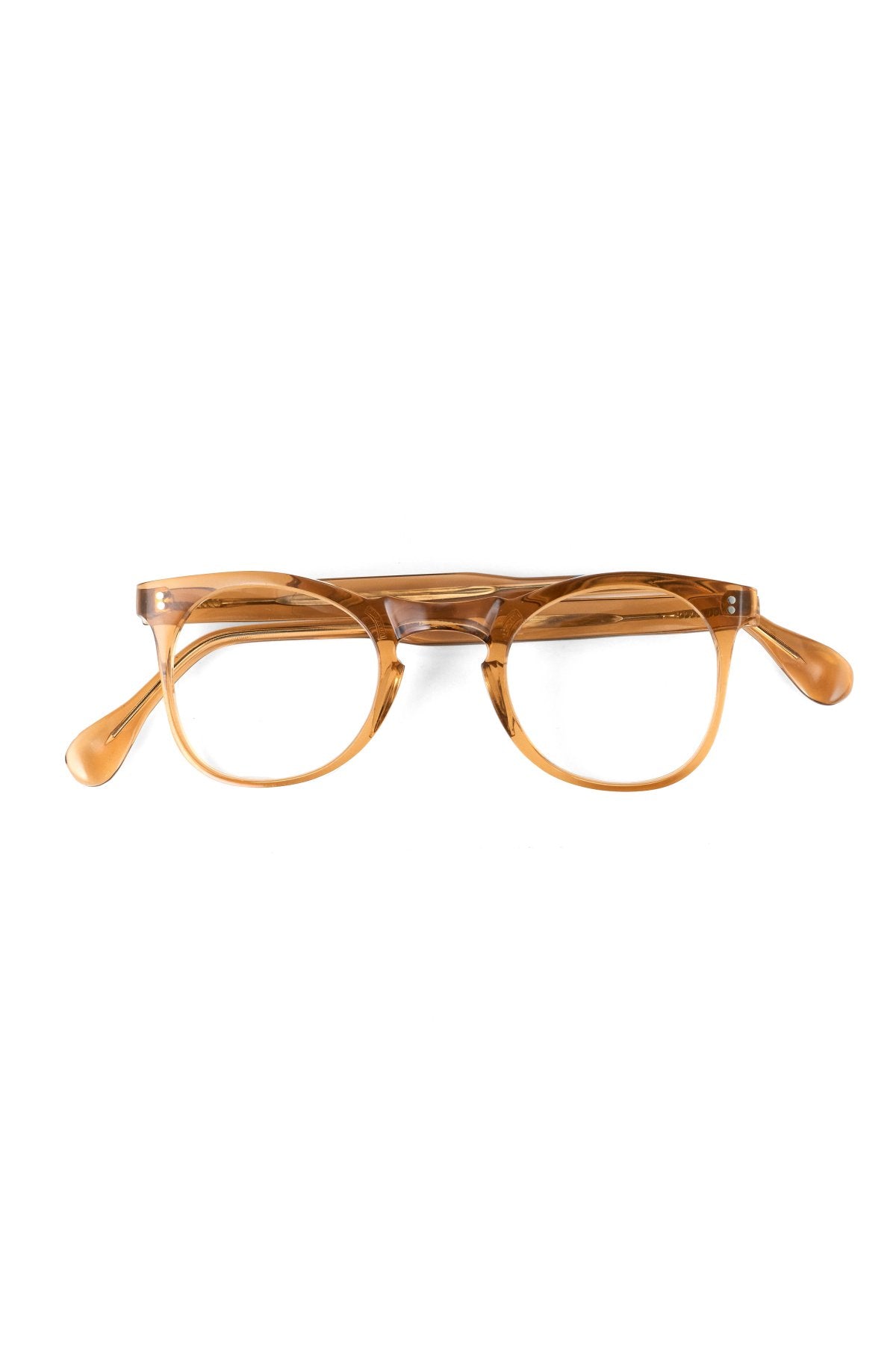 1960s FRANCE VINTAGE EYEGLASS BROWN SMOKE - OPT-624