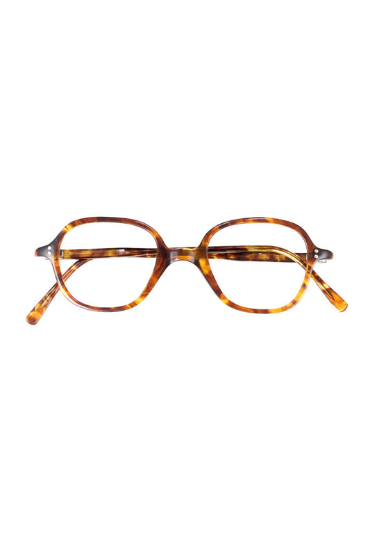 1940s HAND MADE BRITISH VINTAGE EYEWEAR AMBER - OPT-622