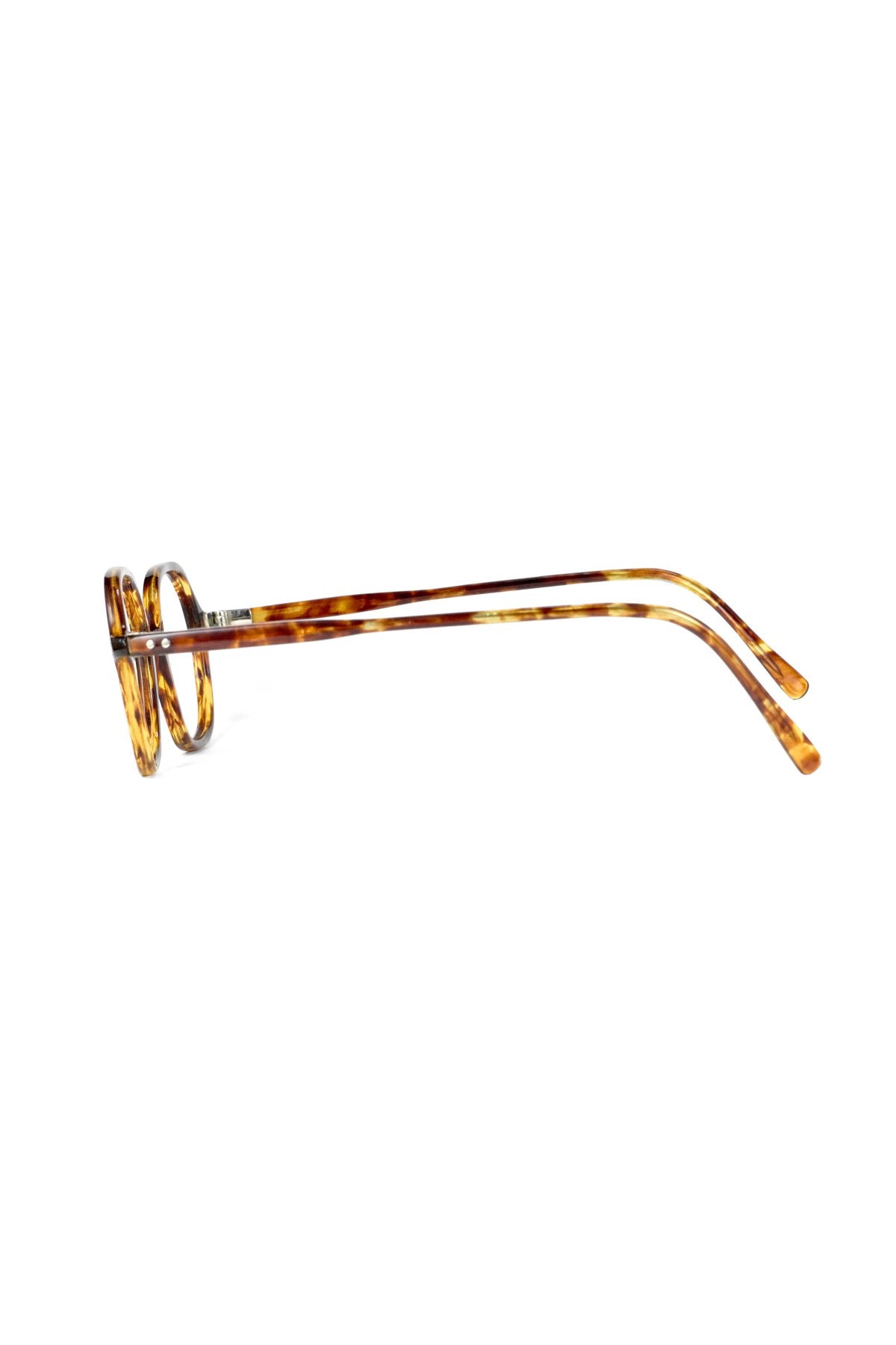 1940s HAND MADE BRITISH VINTAGE EYEWEAR AMBER - OPT-622