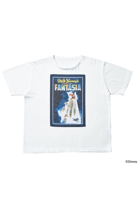 DISNEY FANTASIA PORTER CLASSIC NEWTONCOLLECTION BANDANA T-SHIRT - NAVY