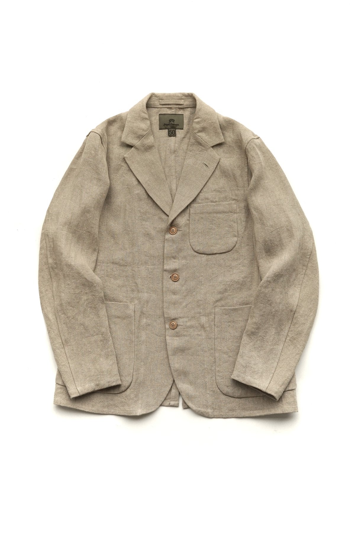 Nigel Cabourn - HOSPITAL JACKET - FRENCH LINEN IVORY