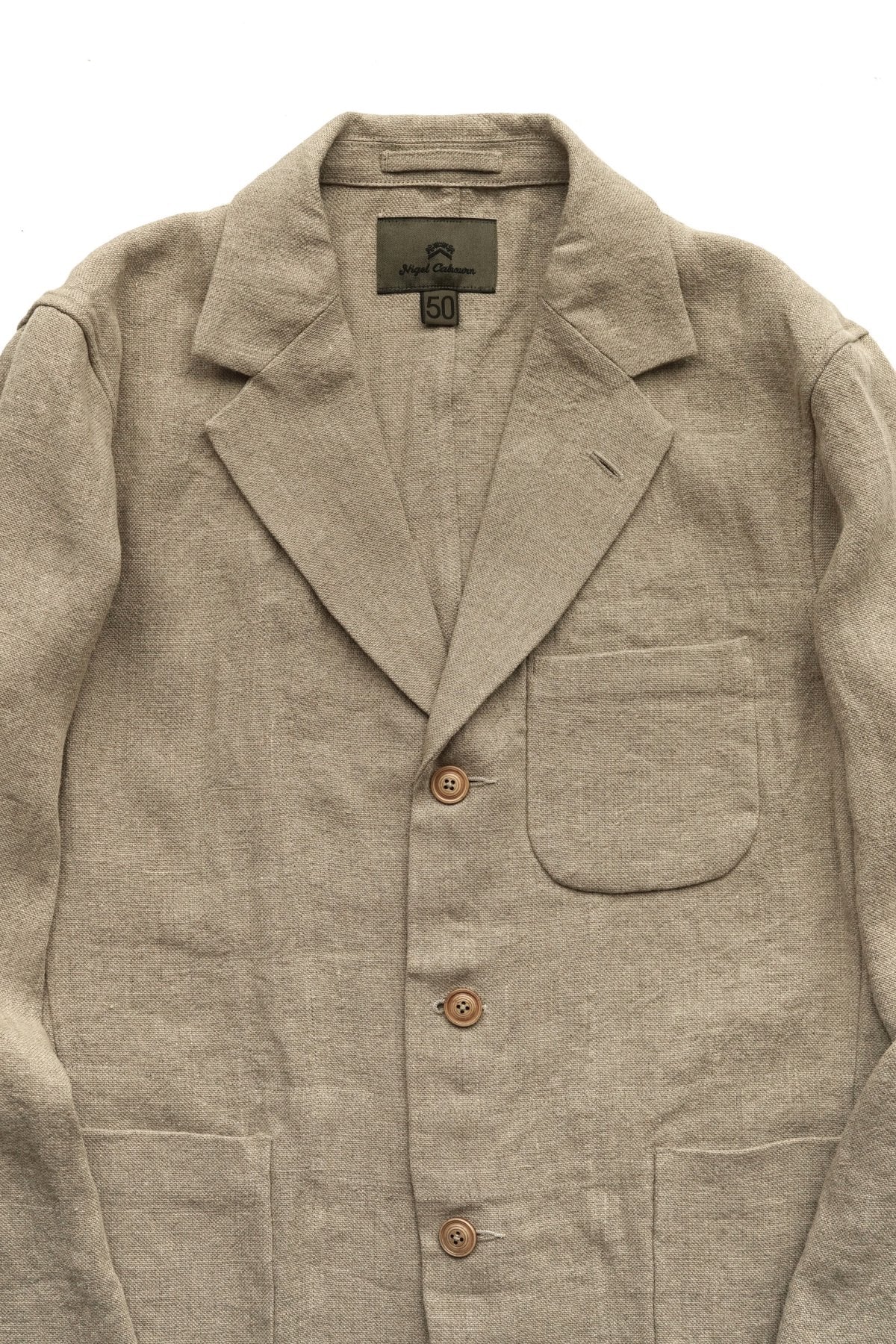 Nigel Cabourn - HOSPITAL JACKET - FRENCH LINEN IVORY