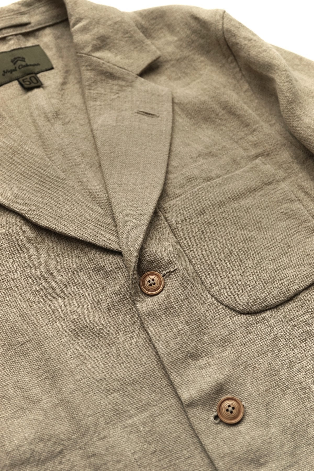 Nigel Cabourn - HOSPITAL JACKET - FRENCH LINEN IVORY