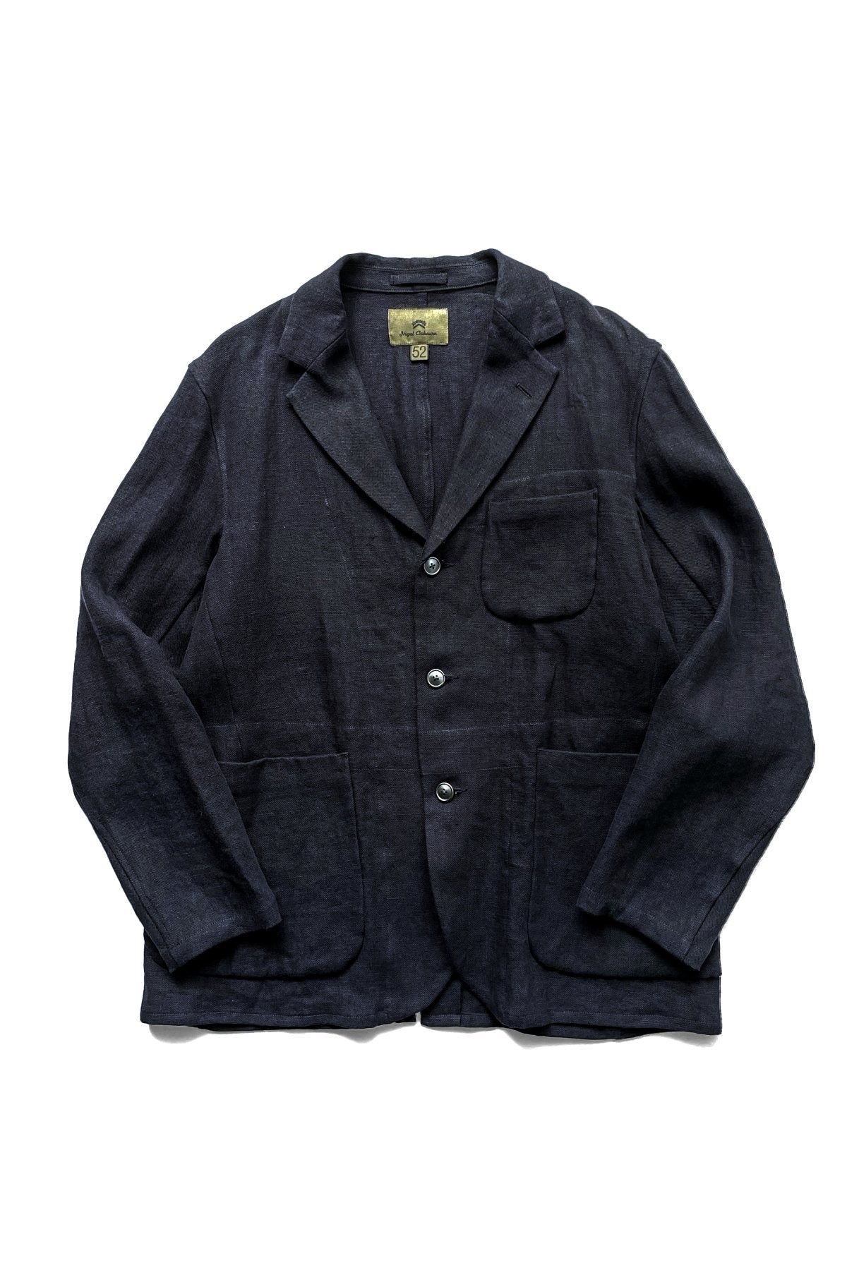 Nigel Cabourn - HOSPITAL JACKET - FRENCH LINEN DARK NAVY