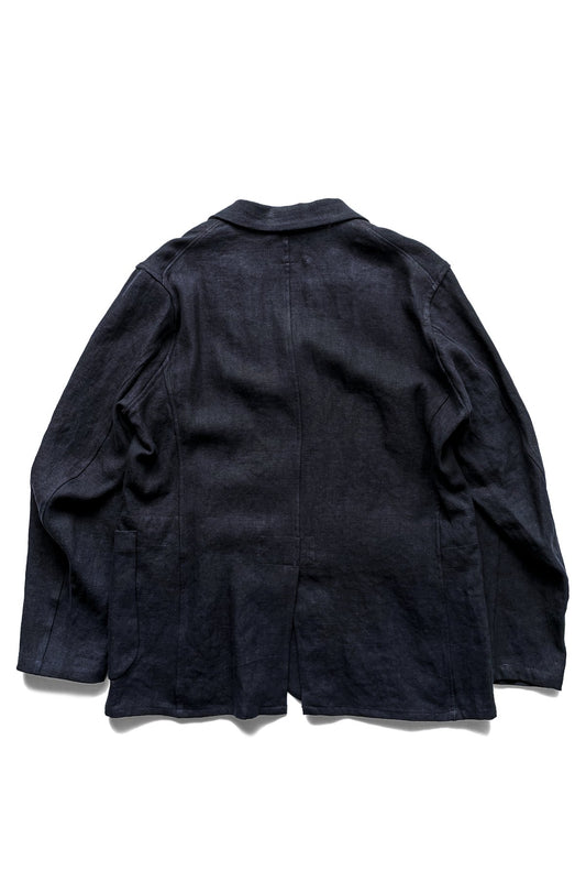 Nigel Cabourn - HOSPITAL JACKET - FRENCH LINEN DARK NAVY