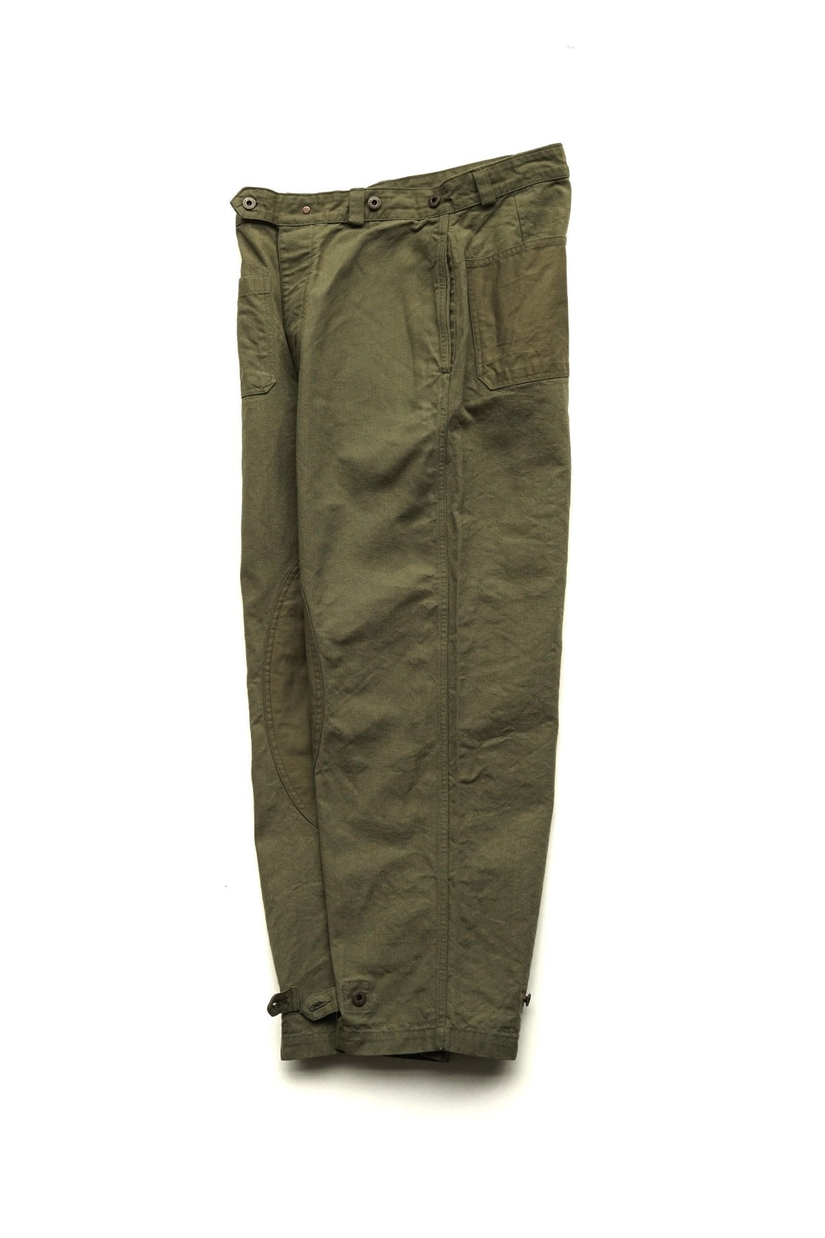 Nigel Cabourn - MOTORCYCLE PANT - CANVAS GREEN