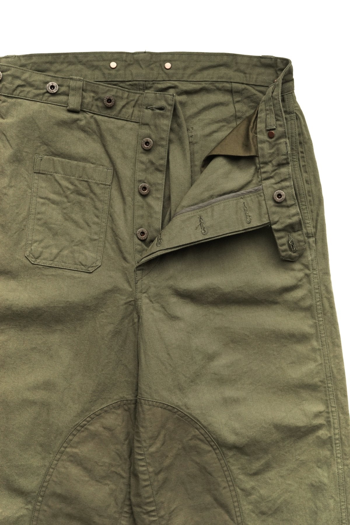 Nigel Cabourn - MOTORCYCLE PANT - CANVAS GREEN