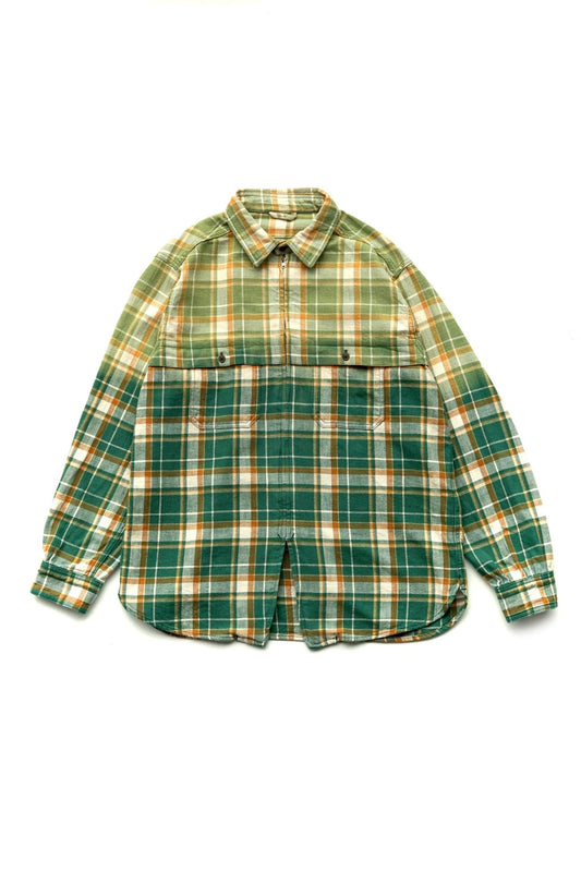 Nigel Cabourn - MOTORCYCLE SHIRT - OZONE BLEACH GREEN