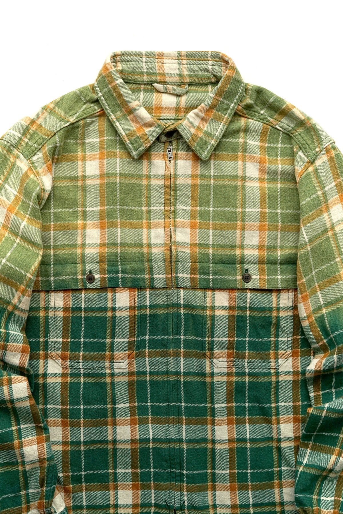 Nigel Cabourn - MOTORCYCLE SHIRT - OZONE BLEACH GREEN