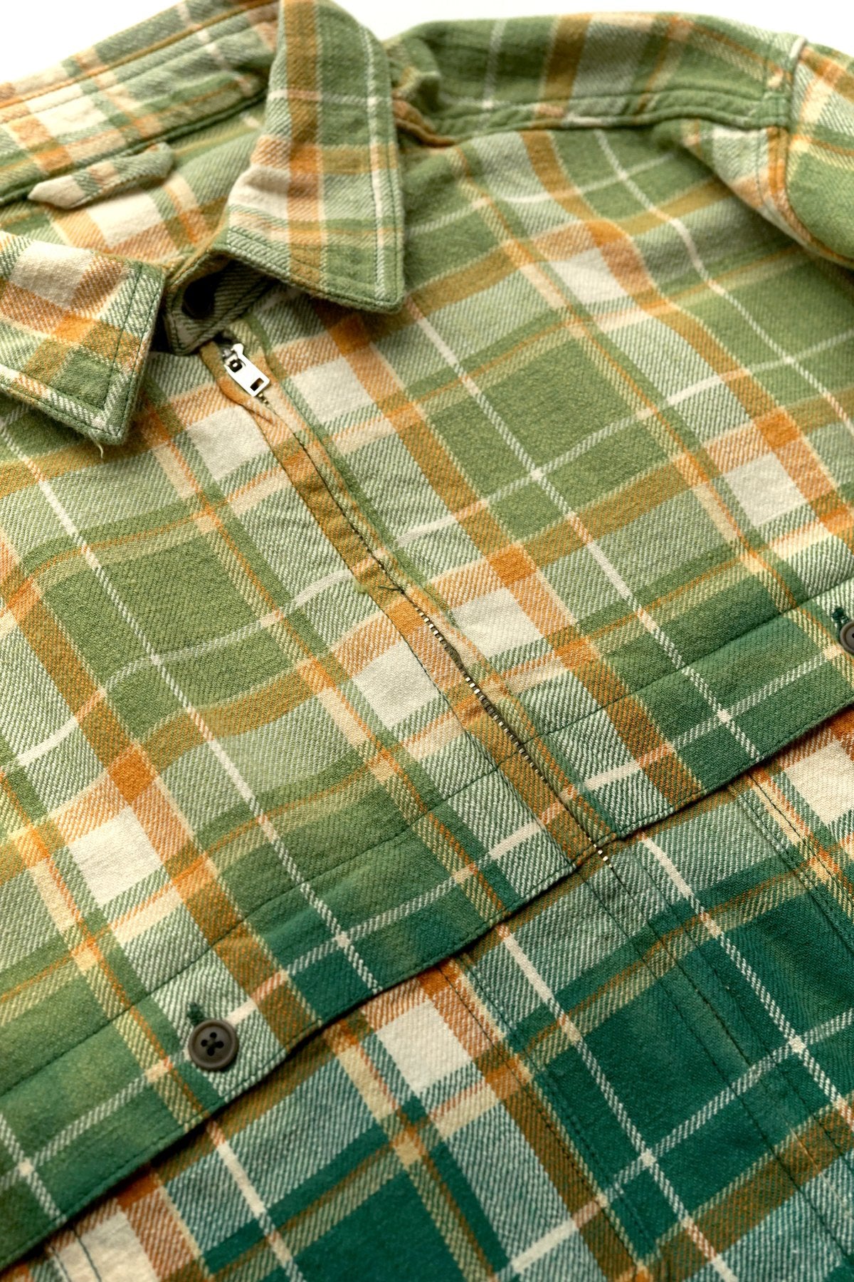 Nigel Cabourn - MOTORCYCLE SHIRT - OZONE BLEACH GREEN