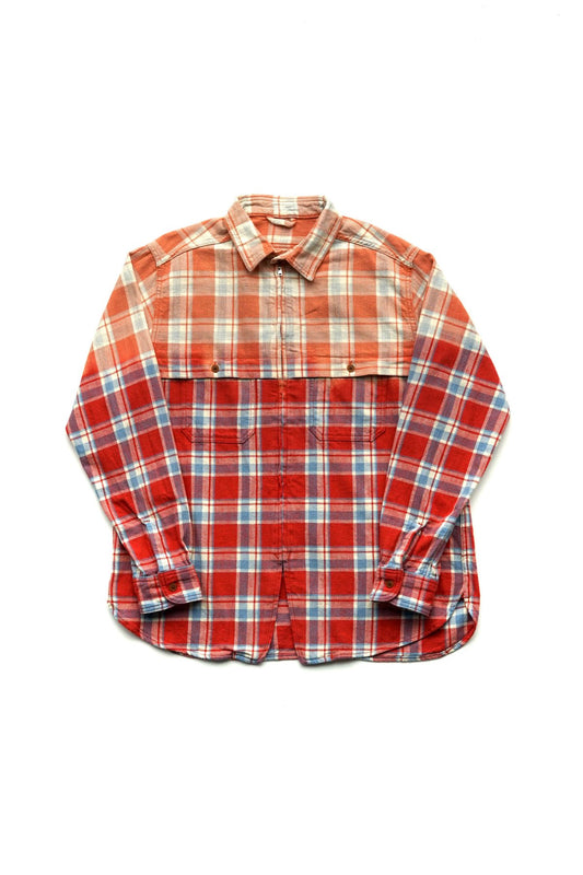 Nigel Cabourn - MOTORCYCLE SHIRT - OZONE BLEACH RED