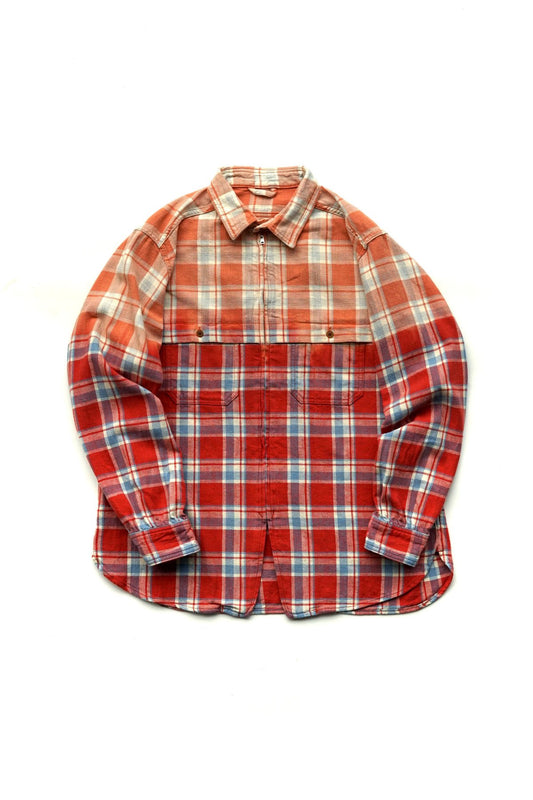 Nigel Cabourn - MOTORCYCLE SHIRT - OZONE BLEACH RED