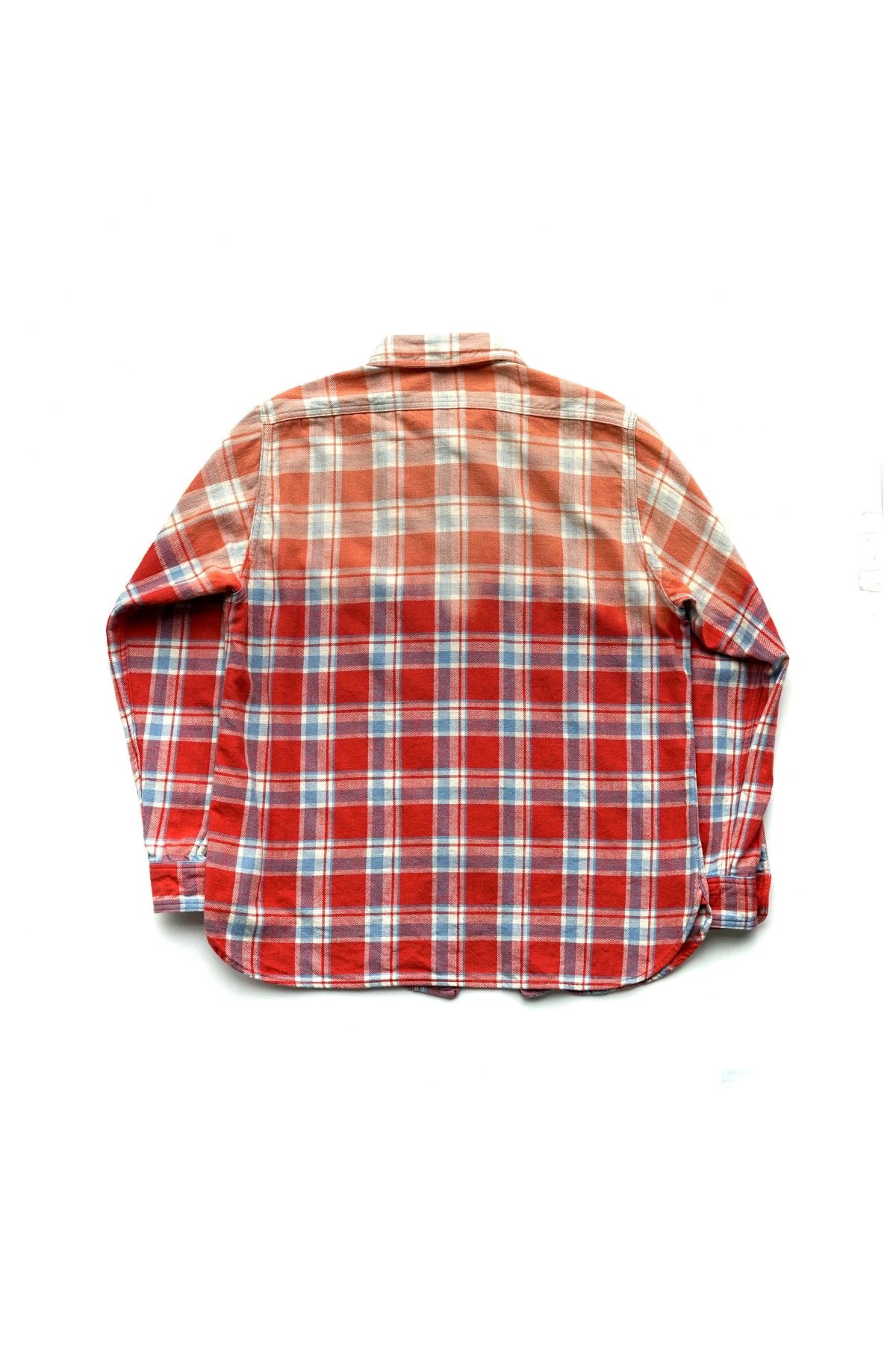 Nigel Cabourn - MOTORCYCLE SHIRT - OZONE BLEACH RED