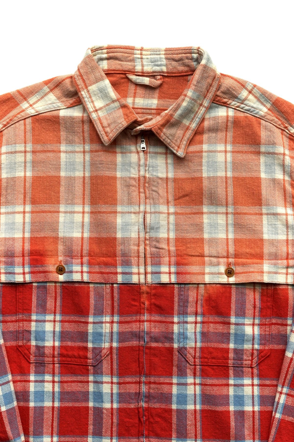 Nigel Cabourn - MOTORCYCLE SHIRT - OZONE BLEACH RED