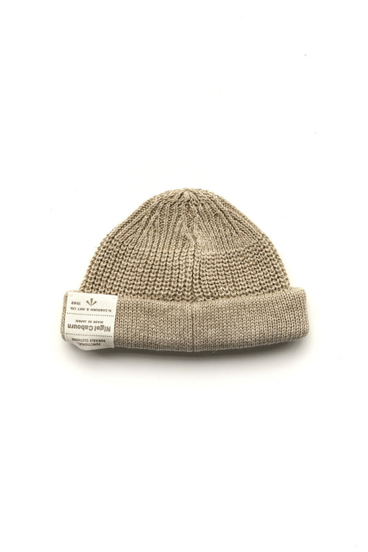 Nigel Cabourn - BEANIE - LINEN - IVORY