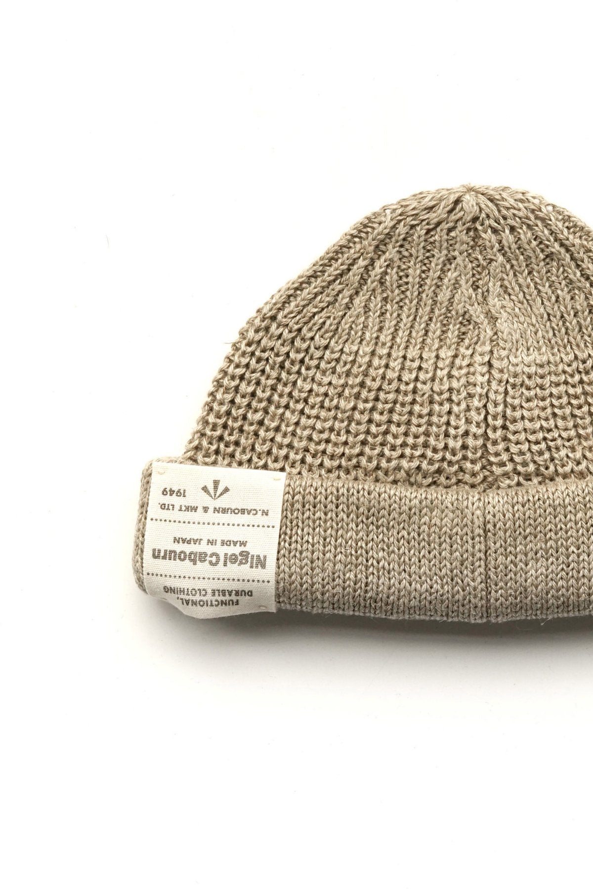 Nigel Cabourn - BEANIE - LINEN - IVORY