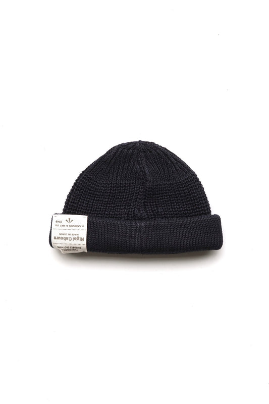 Nigel Cabourn - BEANIE - LINEN - NAVY