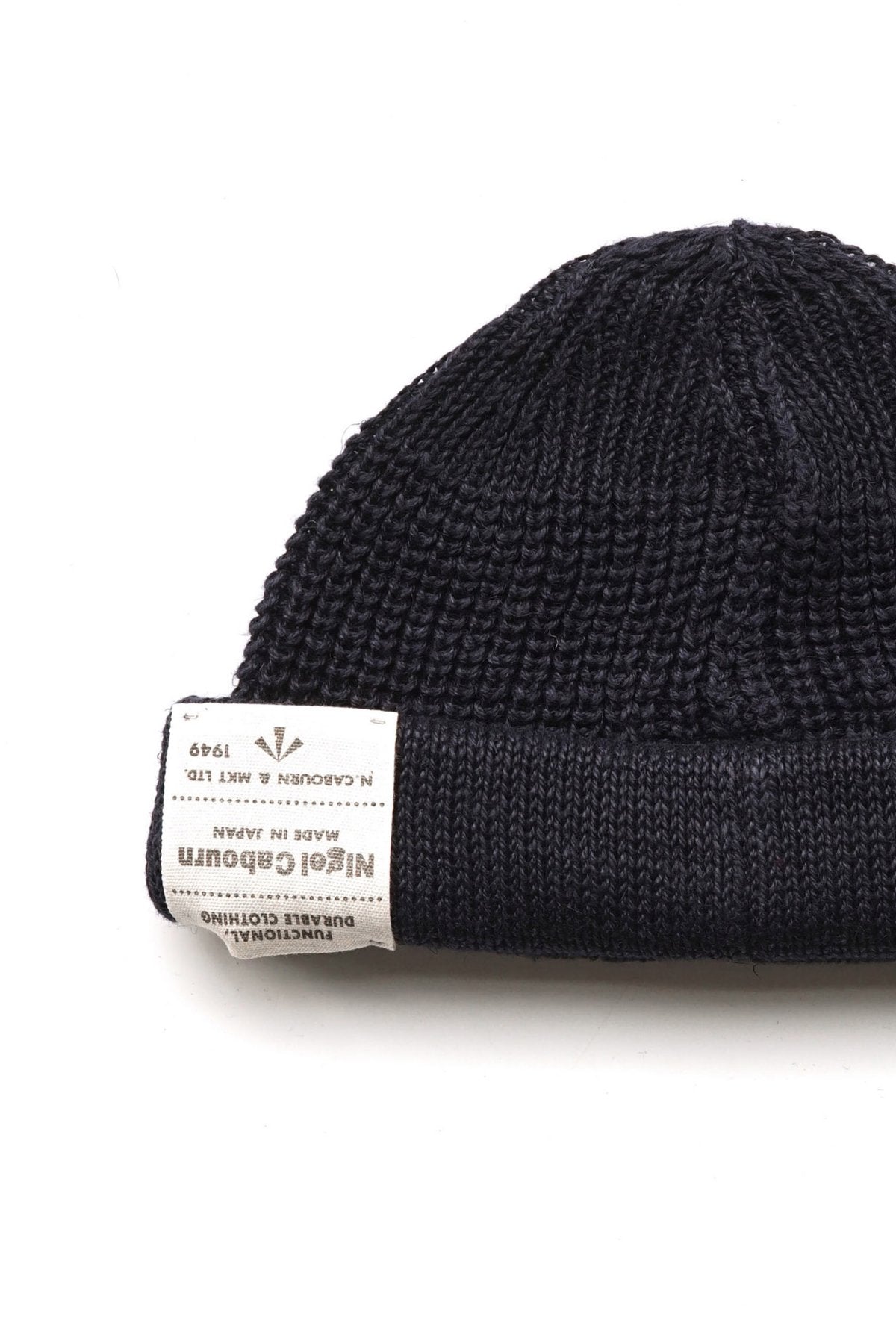 Nigel Cabourn - BEANIE - LINEN - NAVY