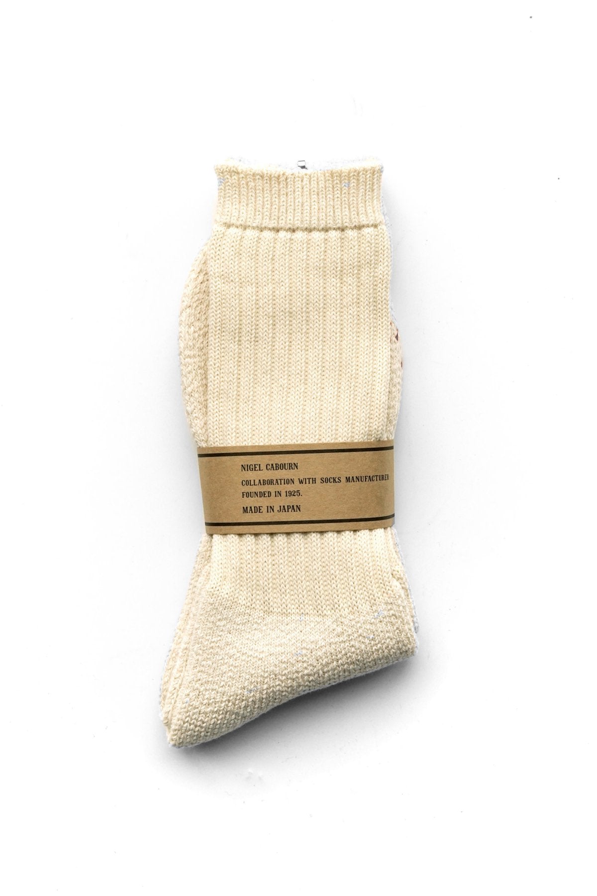 ◯ Nigel Cabourn - PILE SOCKS - IVORY