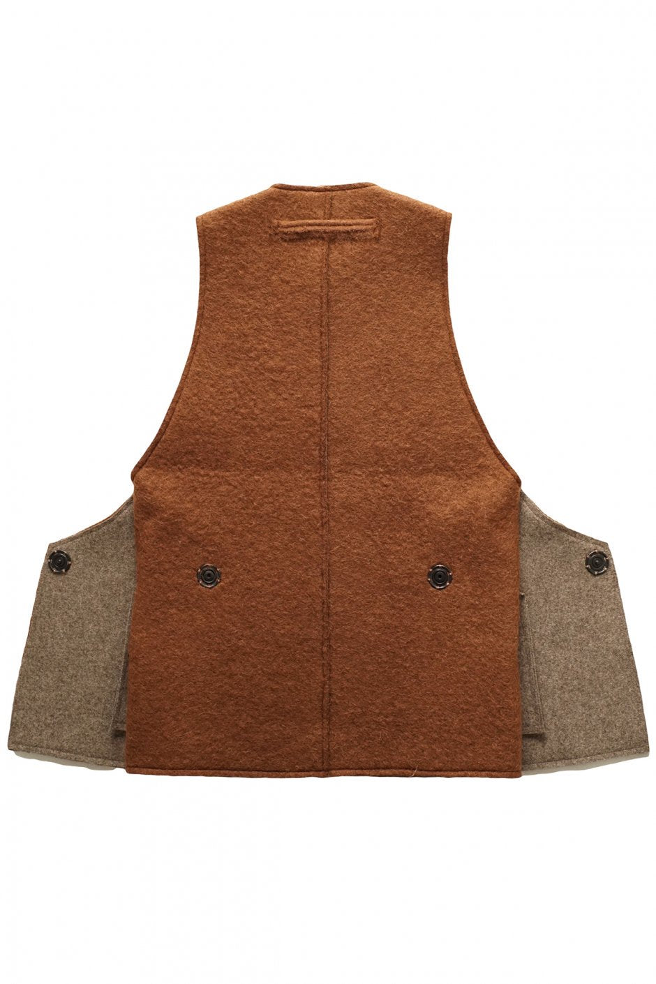 toogood - THE ANTIQUE DEALER GILET - FELTED MOHAIR - RUST