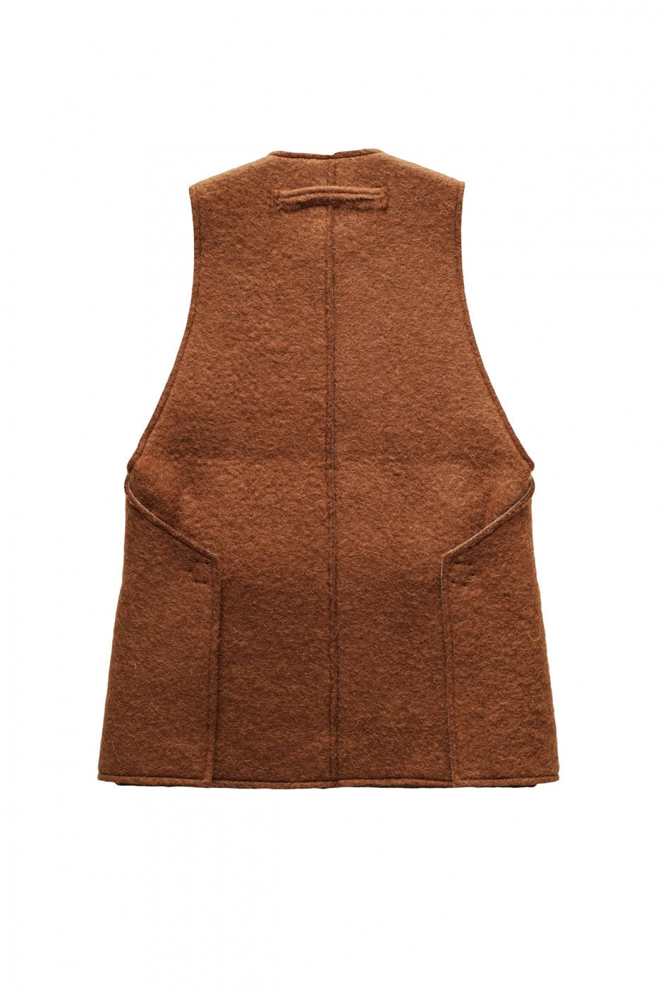 toogood - THE ANTIQUE DEALER GILET - FELTED MOHAIR - RUST