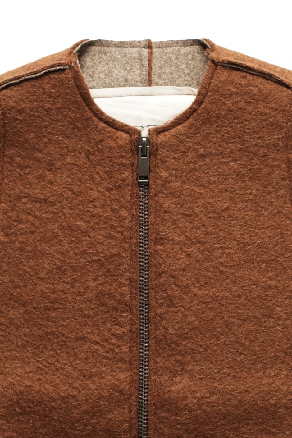 toogood - THE ANTIQUE DEALER GILET - FELTED MOHAIR - RUST