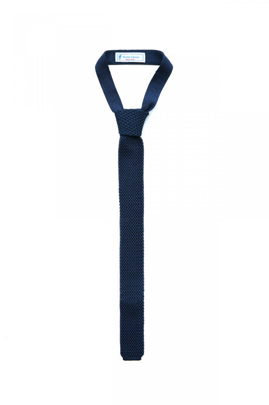 Porter Classic - CLASSIC KNIT TIE - NAVY