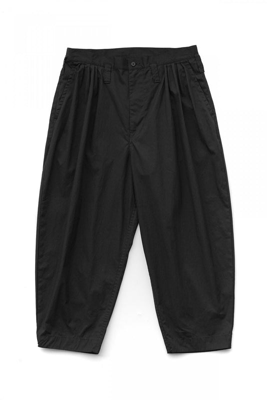 Porter Classic - POPLIN BEBOP PANTS - BLACK