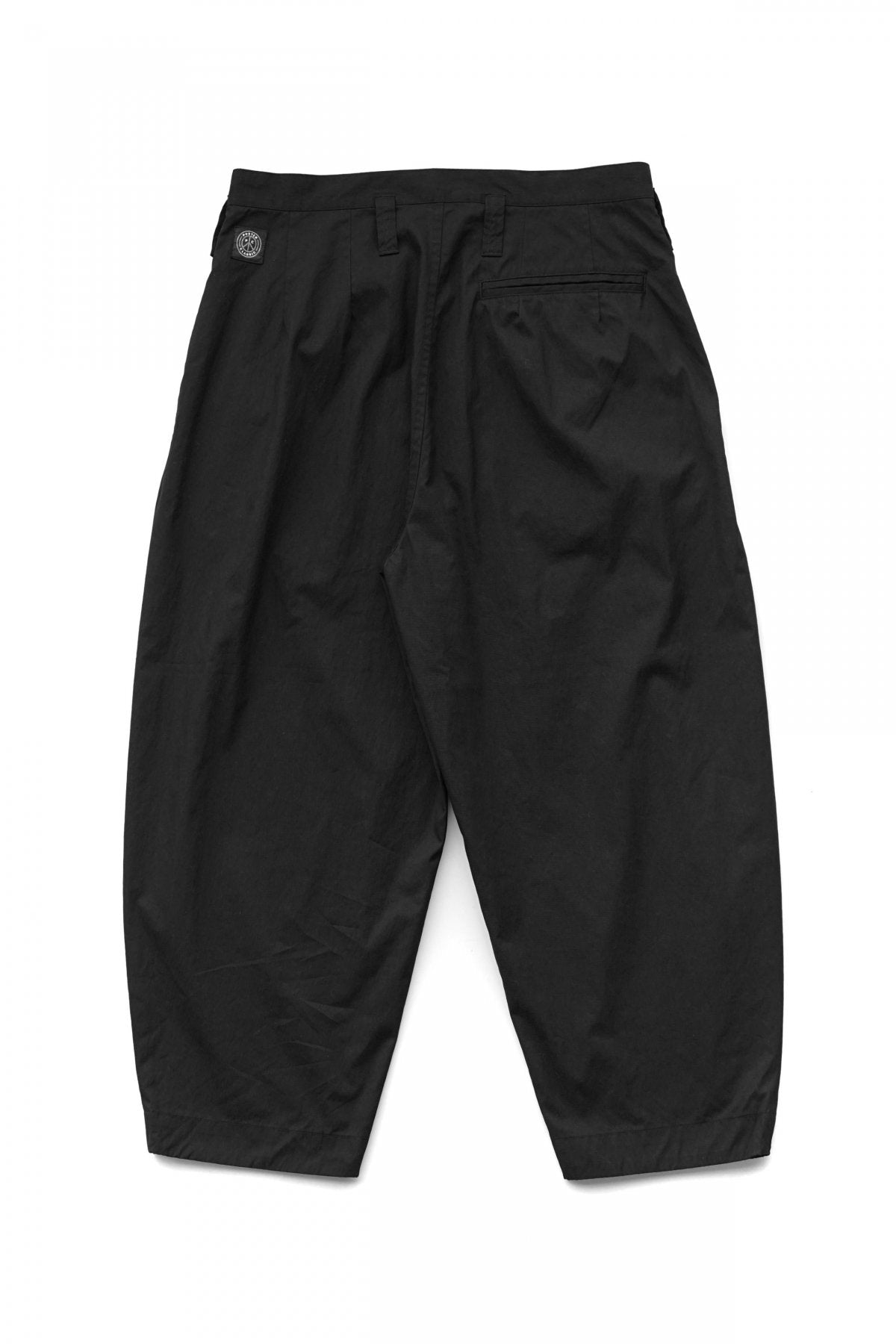 Porter Classic - POPLIN BEBOP PANTS - BLACK