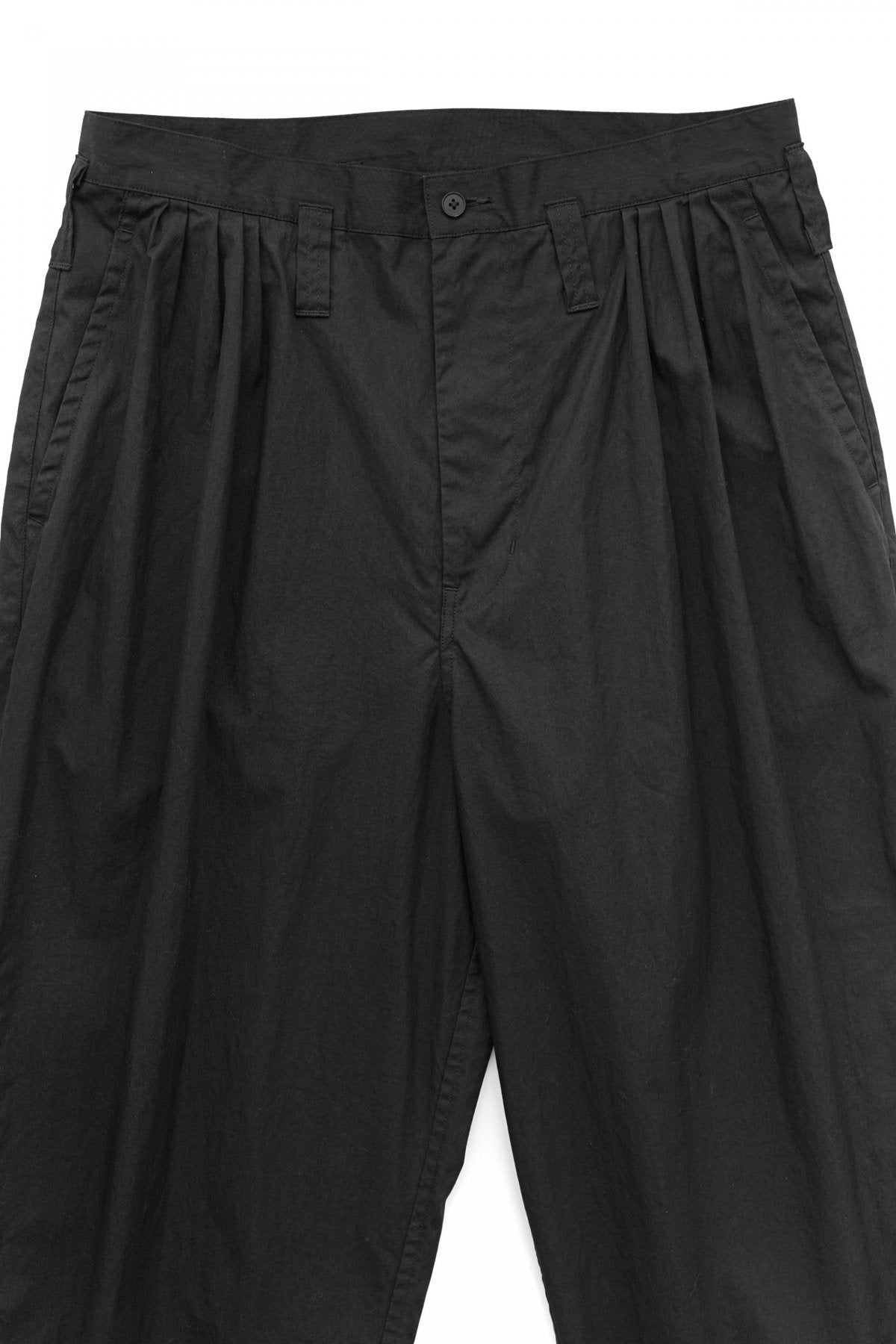 Porter Classic - POPLIN BEBOP PANTS - BLACK