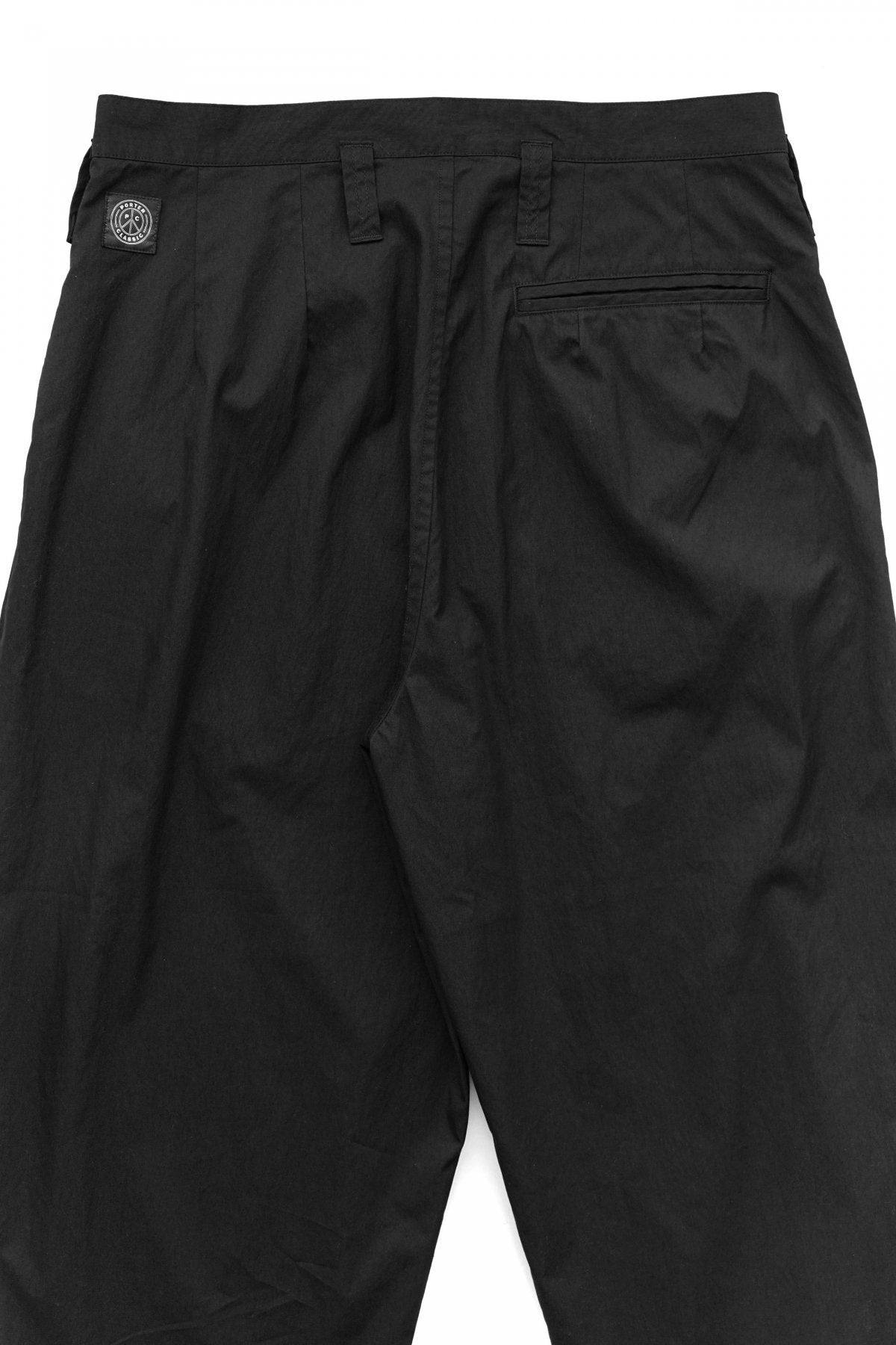 Porter Classic - POPLIN BEBOP PANTS - BLACK