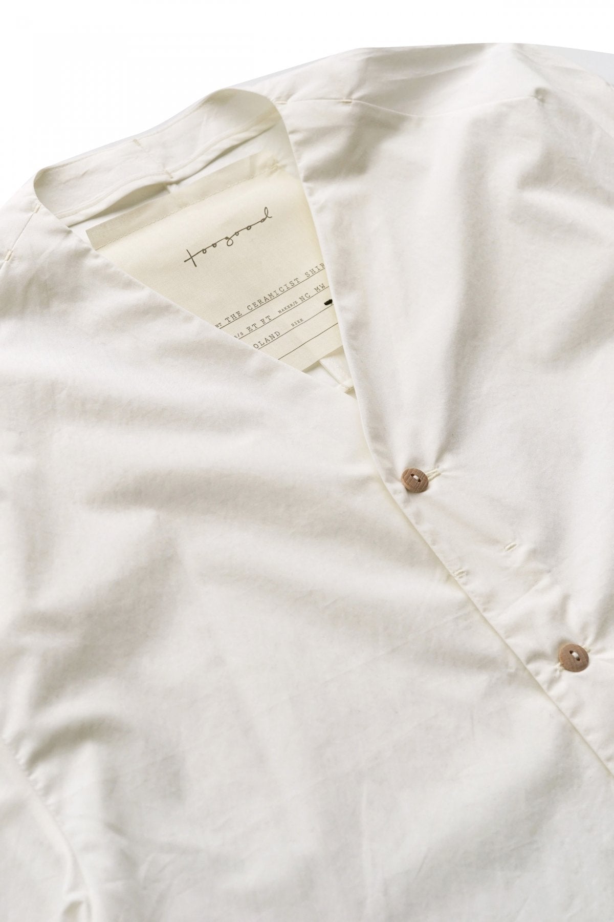 toogood - THE CERAMICIST SHIRT - CRISP COTTON - CHALK