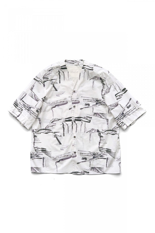 toogood - THE CERAMICIST SHIRT - PRINTED POPLIN - PLOUGHED FIELDS