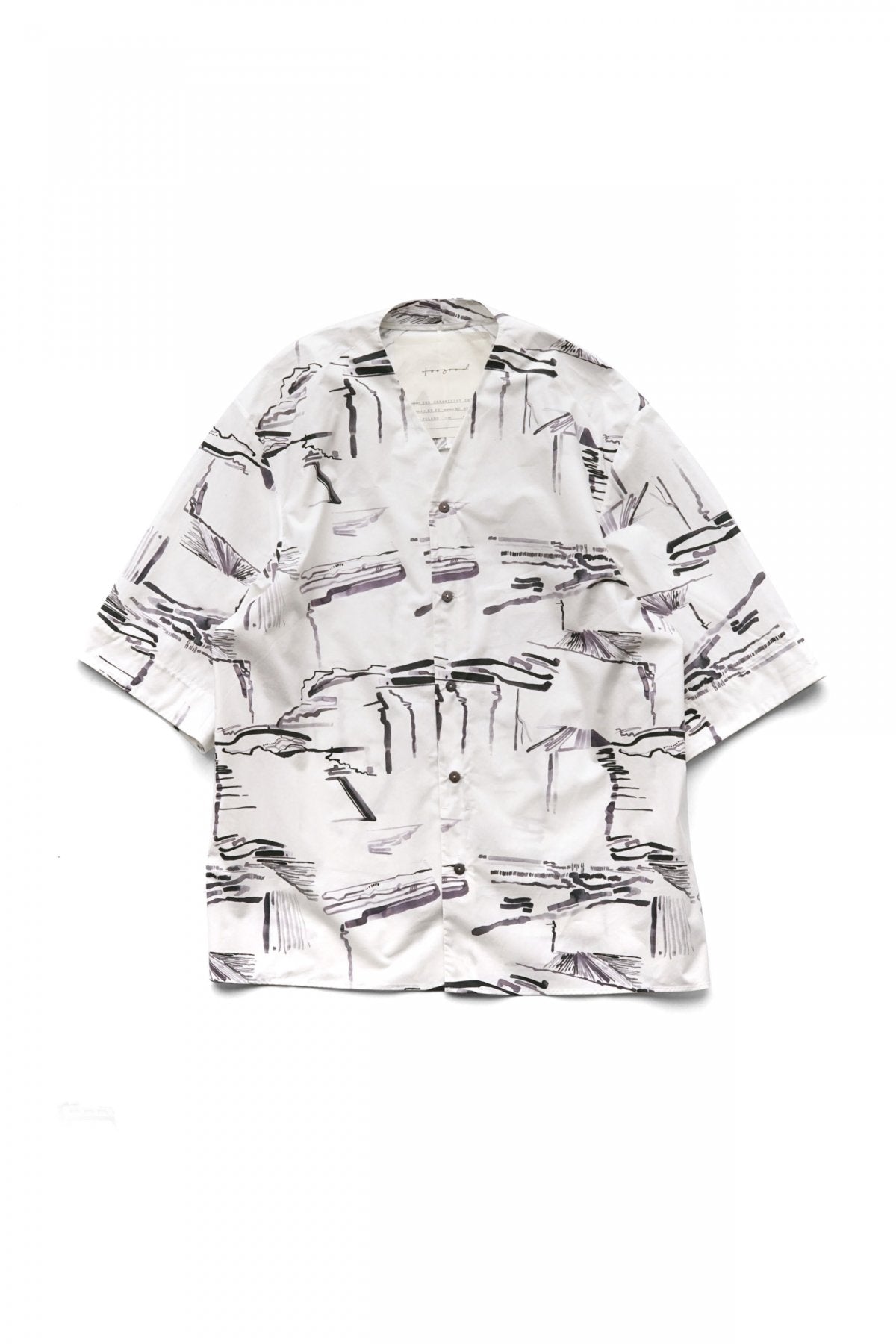 toogood - THE CERAMICIST SHIRT - PRINTED POPLIN - PLOUGHED FIELDS