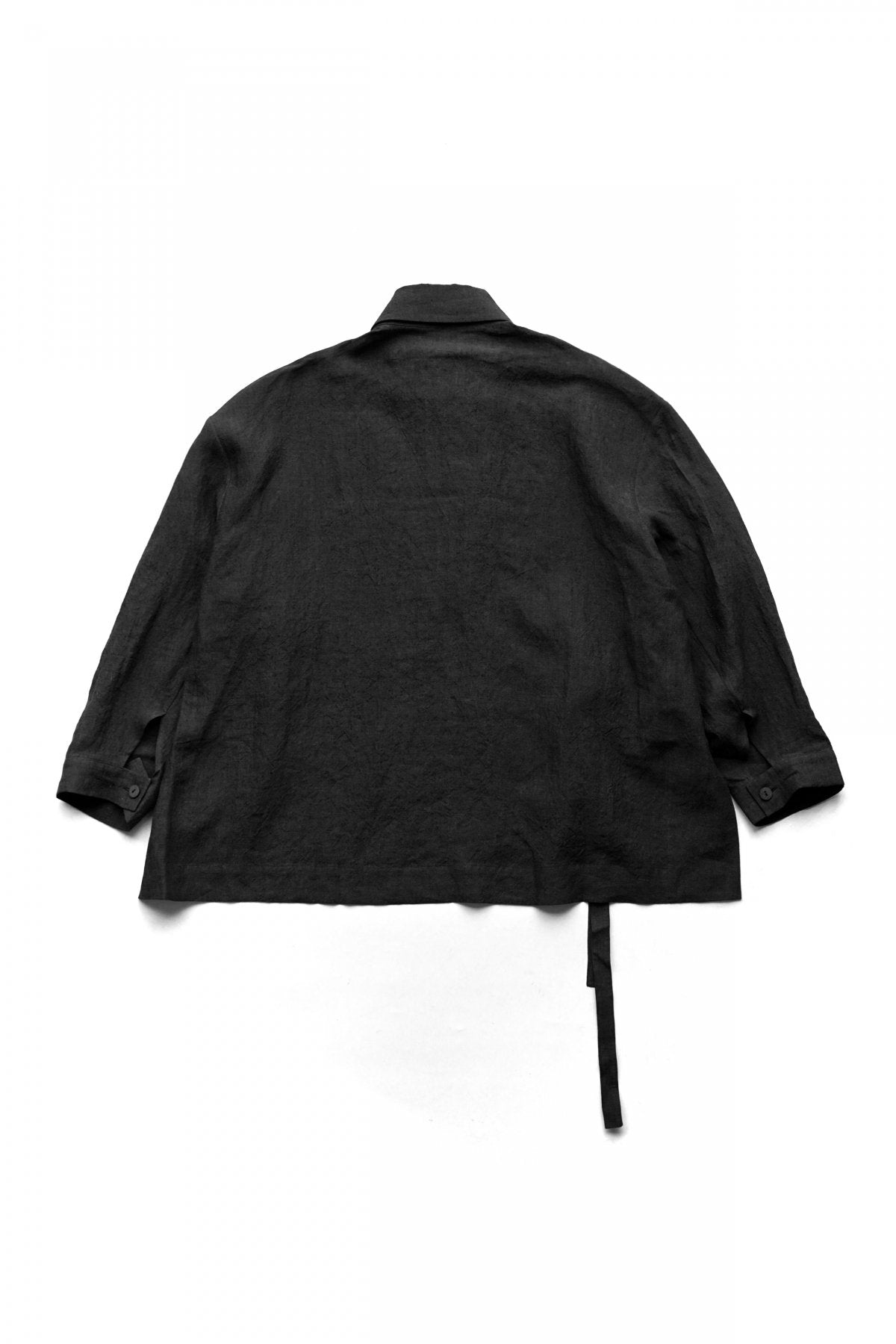 toogood - THE GLASSBLOWER JACKET - LAUNDERED LINEN - CHARCOAL