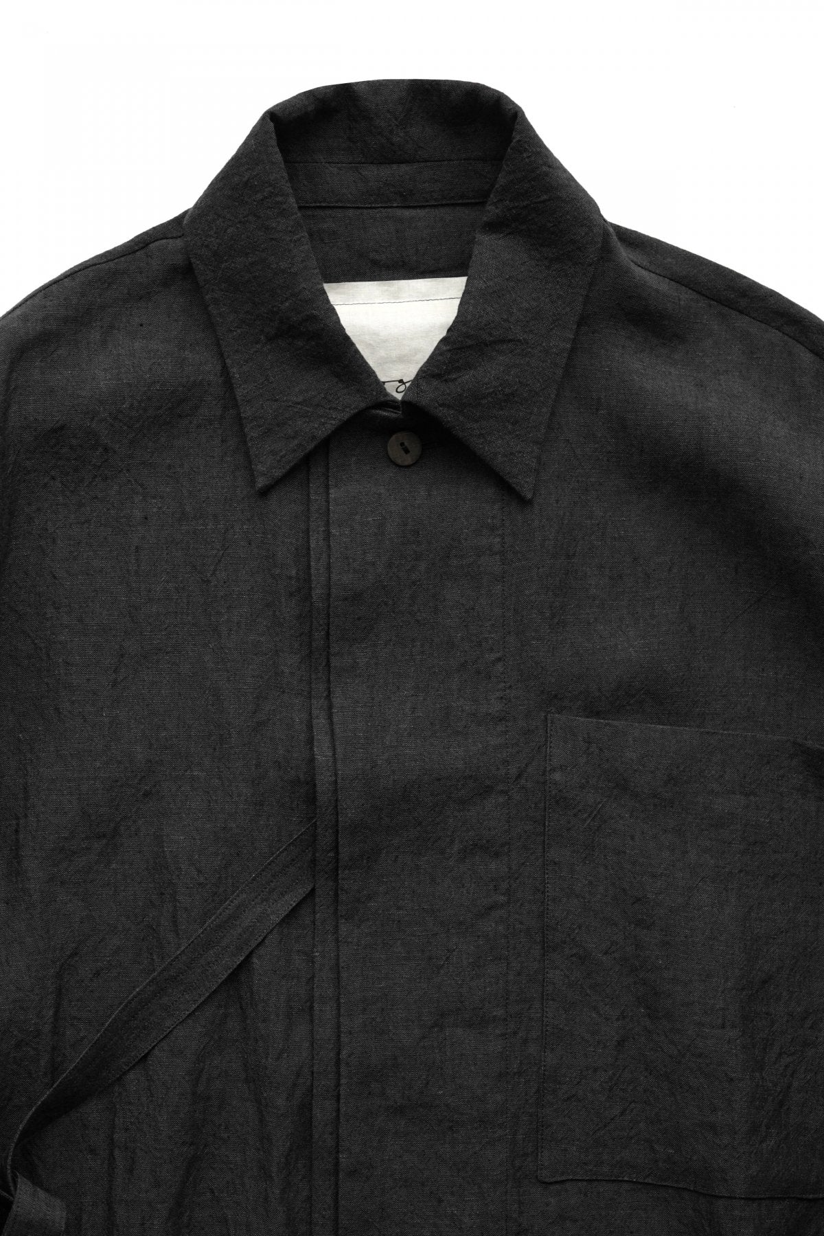 toogood - THE GLASSBLOWER JACKET - LAUNDERED LINEN - CHARCOAL